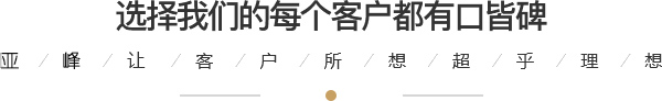 選擇我們的每個客戶都有口皆碑